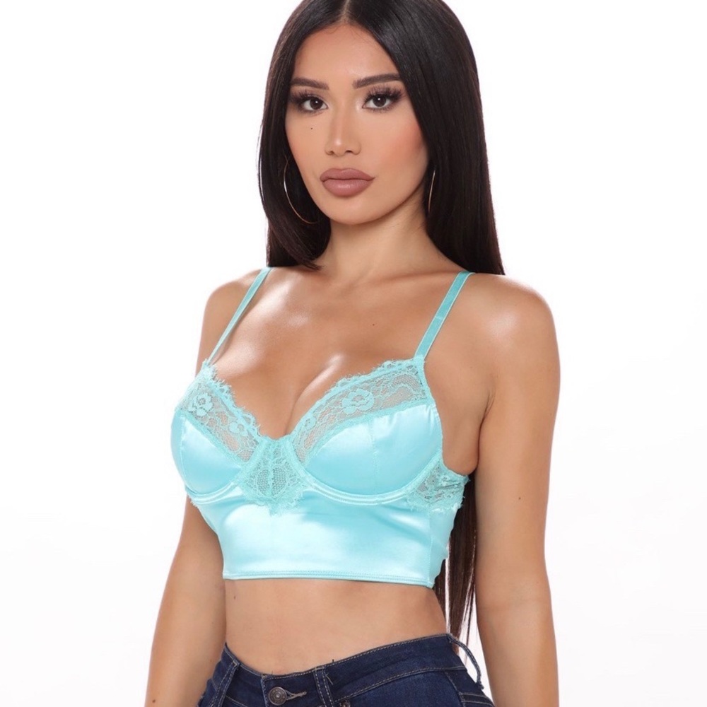 Blue Lace Top